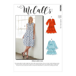 McCalls Schnittmuster M8090 - Kleid - Locker sitzendes Kleid - 3 Varianten