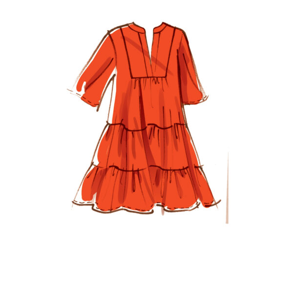 McCalls Schnittmuster M8090 - Kleid - Locker sitzendes Kleid - 3 Varianten – Bild 4