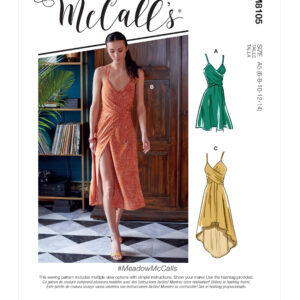 McCalls Schnittmuster M8105 - Kleid - Wickelkleider - hinten gebunden