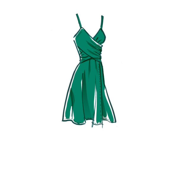 McCalls Schnittmuster M8105 - Kleid - Wickelkleider - hinten gebunden – Bild 3