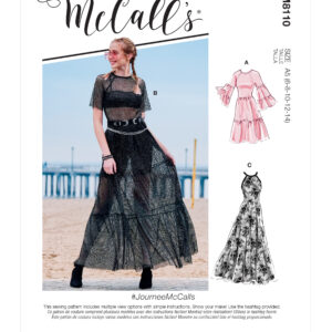 McCalls Schnittmuster M8110 - Kleid - transparente Kleider - 3 Varianten