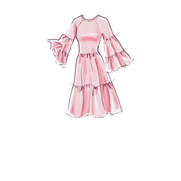 McCalls Schnittmuster M8110 - Kleid - transparente Kleider - 3 Varianten – Bild 3