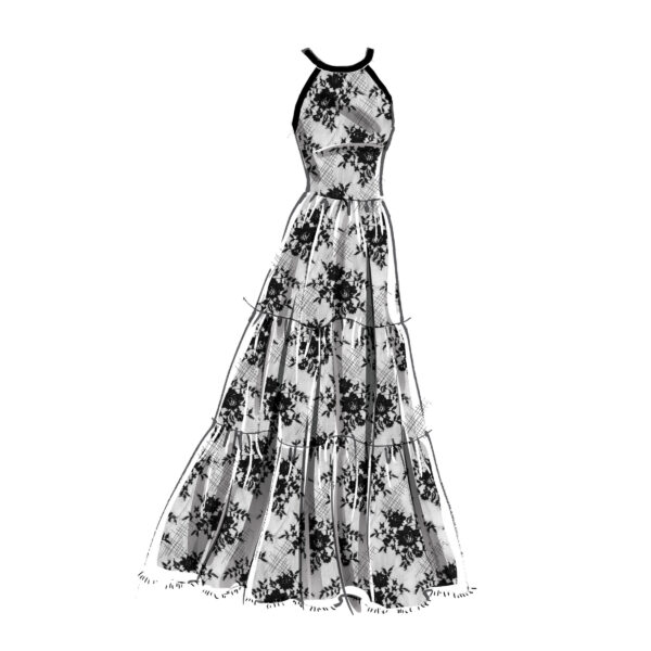 McCalls Schnittmuster M8110 - Kleid - transparente Kleider - 3 Varianten – Bild 4