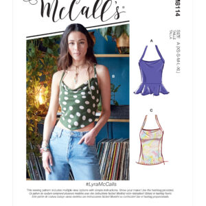 McCalls Schnittmuster M8114 - T-Shirt - Top - Bluse - hinten geschnürt