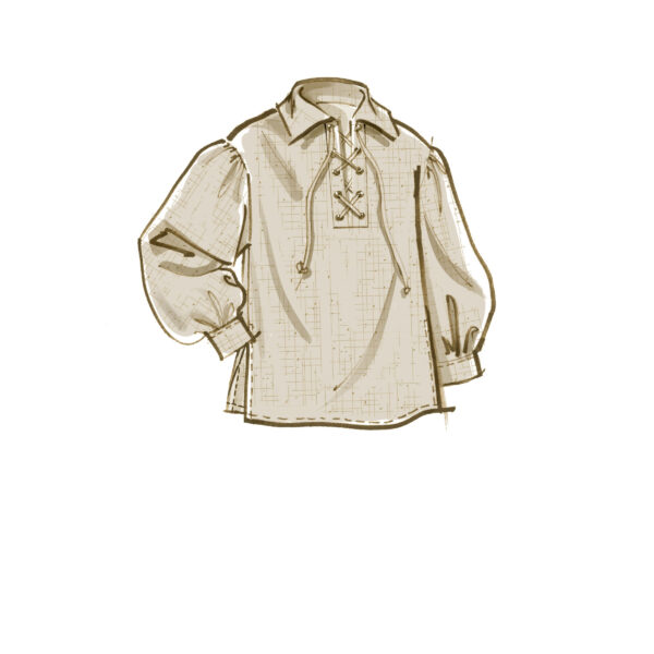 McCalls Schnittmuster M8131 - Historisches Hemd, Bluse - 4 Varianten – Bild 3