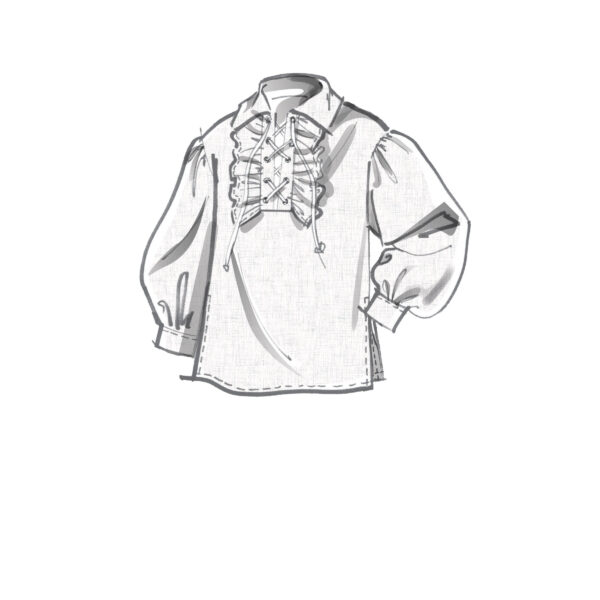 McCalls Schnittmuster M8131 - Historisches Hemd, Bluse - 4 Varianten – Bild 4