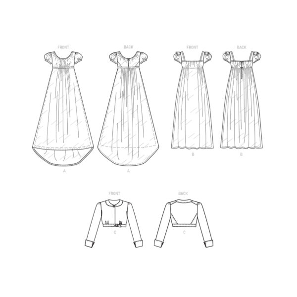 McCalls Schnittmuster M8132 - Historisches Kleid und Jacke – Bild 5