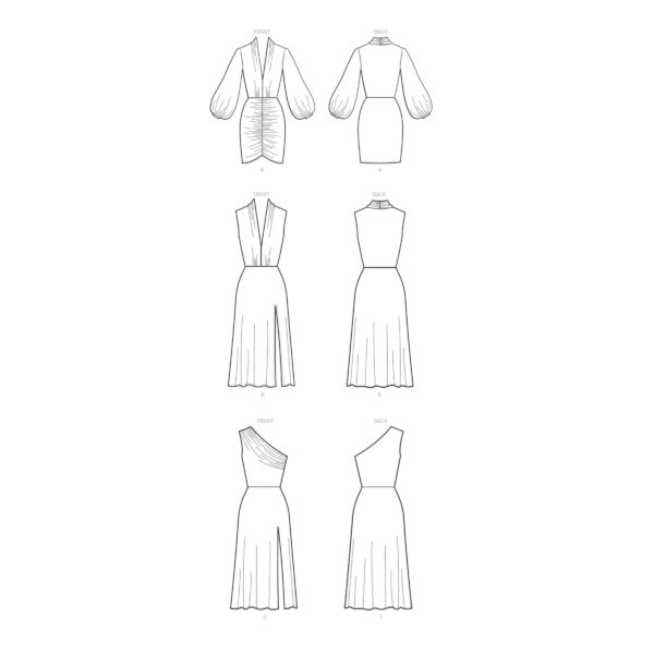 McCalls Schnittmuster M8142 - Kleid - Cocktailkleid - Varianten – Bild 8