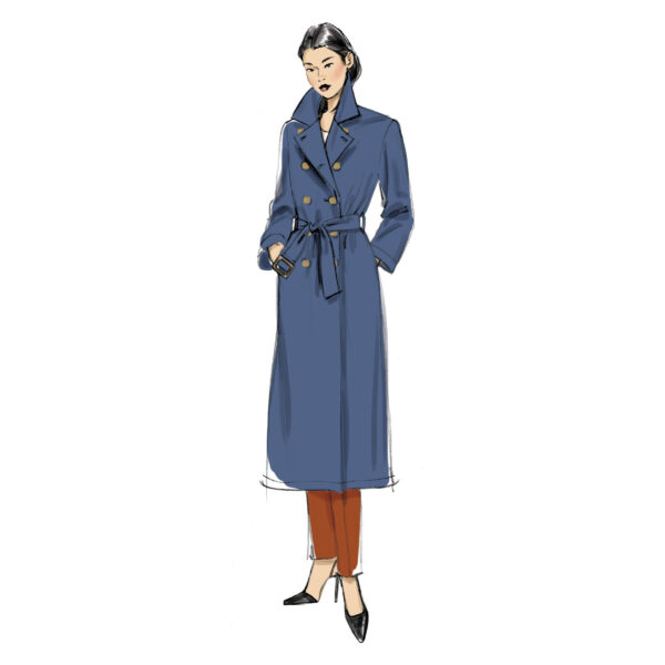 Vogue Schnittmuster V9367 - Jacke - Mantel - mit Gürtel – Bild 2