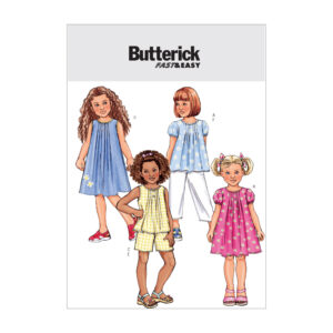 Butterick Schnittmuster - Kinder - B4176 - sommerliche Kombination aus Kleid, Bluse, Hose