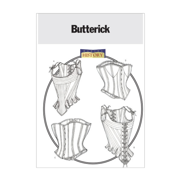 Butterick Schnittmuster - History - B4254 - Corsage, Mieder, historische Gewandung