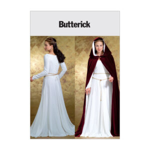 Butterick Schnittmuster - History - B4377 - Kleid und Umhang