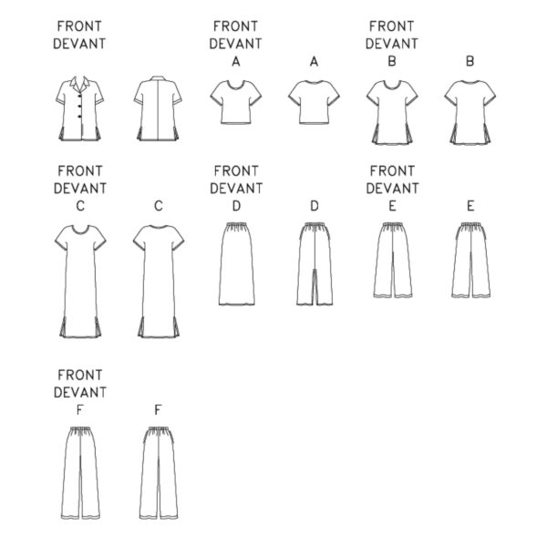 Butterick Schnittmuster B3039 - Fast & Easy - Kleid, Hose und Shirt – Bild 10