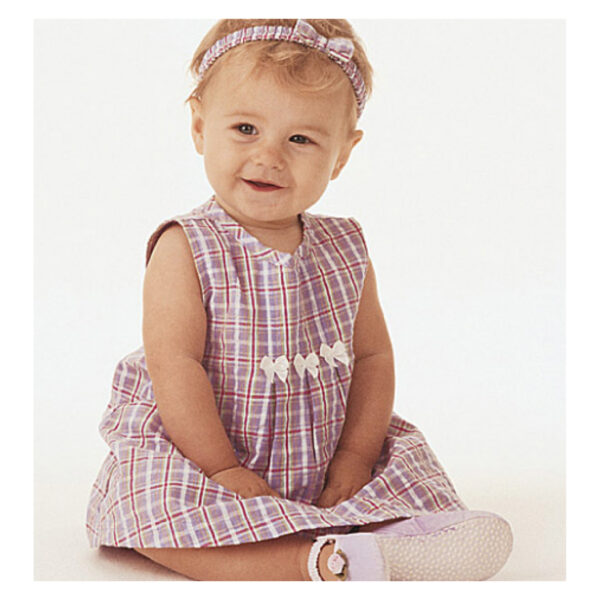 Butterick Schnittmuster - Baby Fashion - B3405 - Kombination - Kleid, Höschen, Hut, Stirnband – Bild 2