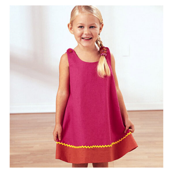 Butterick Schnittmuster - Kinder - B3772 - sommerliches, schlichtes Trägerkleid – Bild 2