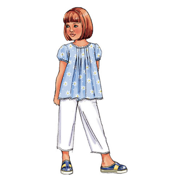 Butterick Schnittmuster - Kinder - B4176 - sommerliche Kombination aus Kleid, Bluse, Hose – Bild 2