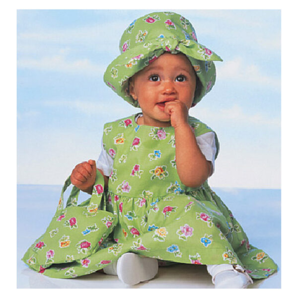 Butterick Schnittmuster - Baby Fashion - B5624 - Kombination - Kleid, Höschen, Hut.. – Bild 2