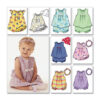 Butterick Schnittmuster - Baby Fashion - B3405 - Kombination - Kleid, Höschen, Hut, Stirnband – Bild 3