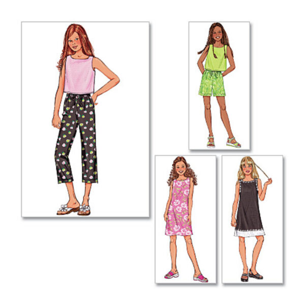 Butterick Schnittmuster - Girls Plus - B3860 - schlichte Sommerkombination – Bild 3