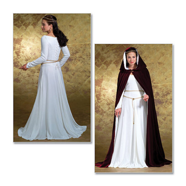 Butterick Schnittmuster - History - B4377 - Kleid und Umhang – Bild 3
