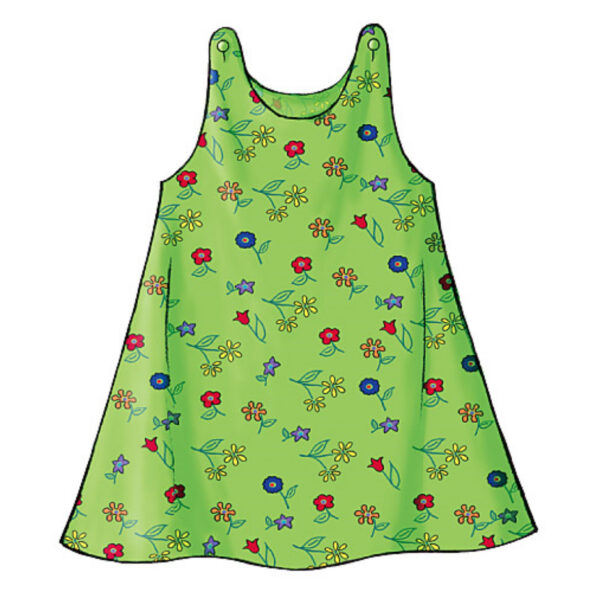 Butterick Schnittmuster - Kinder - B3772 - sommerliches, schlichtes Trägerkleid – Bild 4