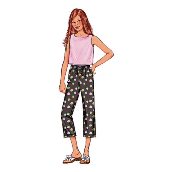 Butterick Schnittmuster - Girls Plus - B3860 - schlichte Sommerkombination – Bild 4