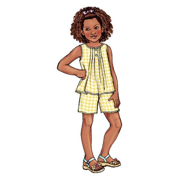 Butterick Schnittmuster - Kinder - B4176 - sommerliche Kombination aus Kleid, Bluse, Hose – Bild 4