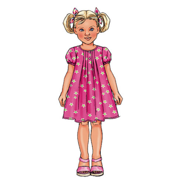 Butterick Schnittmuster - Kinder - B4176 - sommerliche Kombination aus Kleid, Bluse, Hose – Bild 5