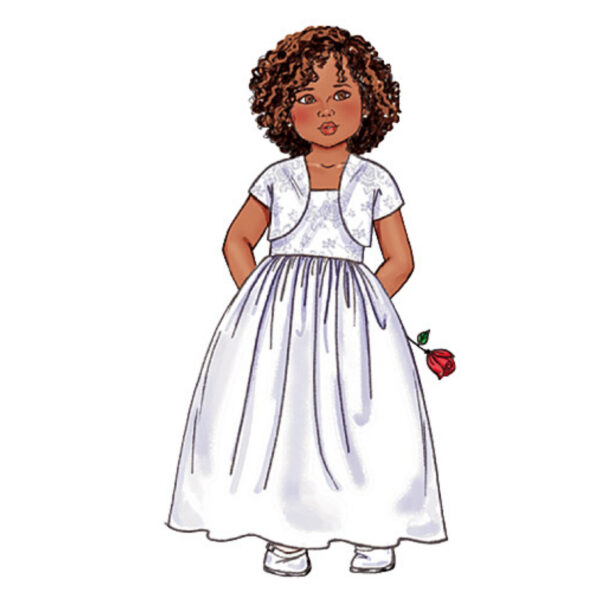 Butterick Schnittmuster - Kinder - B3351 - festliches Kleid mit Bolero – Bild 6
