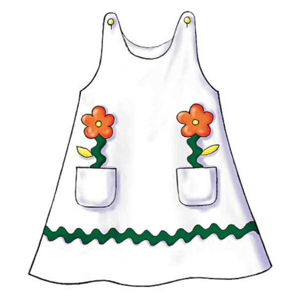 Butterick Schnittmuster - Kinder - B3772 - sommerliches, schlichtes Trägerkleid – Bild 6