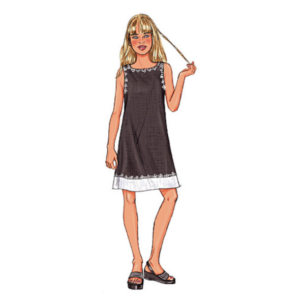 Butterick Schnittmuster - Girls Plus - B3860 - schlichte Sommerkombination – Bild 6