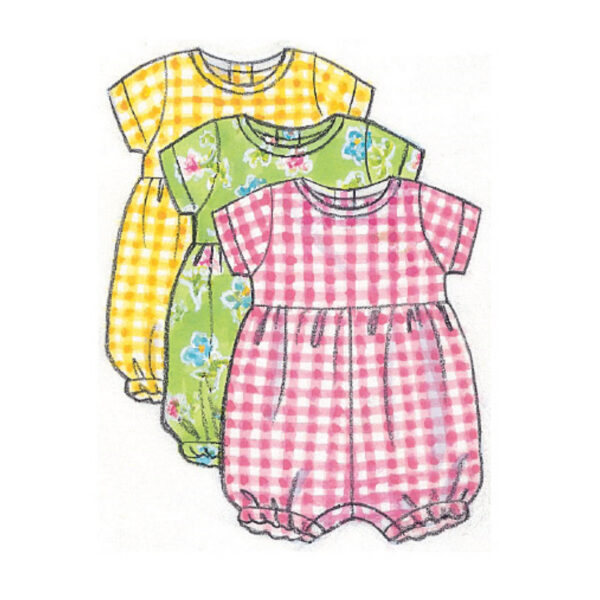 Butterick Schnittmuster - Baby Fashion - B5624 - Kombination - Kleid, Höschen, Hut.. – Bild 6