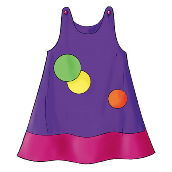 Butterick Schnittmuster - Kinder - B3772 - sommerliches, schlichtes Trägerkleid – Bild 7