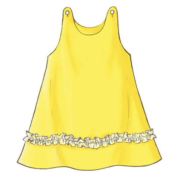 Butterick Schnittmuster - Kinder - B3772 - sommerliches, schlichtes Trägerkleid – Bild 8