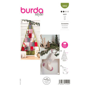 Burda Style Schnittmuster Nr. 5952 - Accessoires - Adventskalender - Stiefel