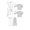 Burda Style Schnittmuster Nr. 5956 - Pyjama - UNISEX – Bild 9