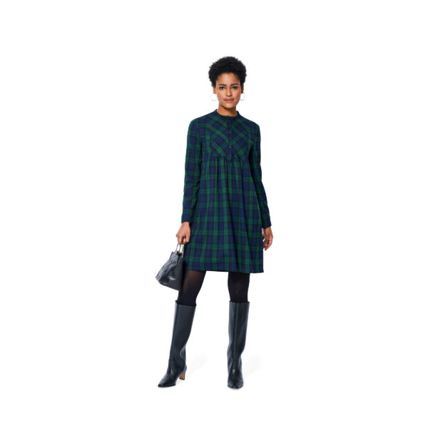 Burda Style Schnittmuster Nr. 5959 - Kleid - midi oder mini - lange oder dreiviertel -Ärmel – Bild 6