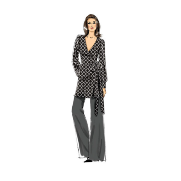 Vogue Schnittmuster V9350 - Shirt - Bluse - Hose - Kleid – Bild 4