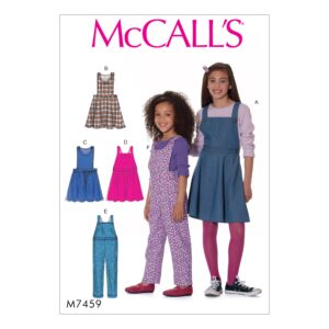 McCalls Schnittmuster M7459 - Latzhose - Latzrock - Kind