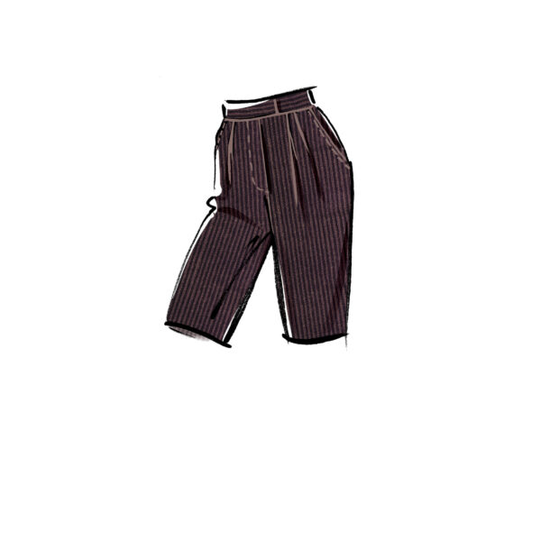 McCalls Schnittmuster M8148 - Bequeme Plissee-Hose - 3 Längen – Bild 6
