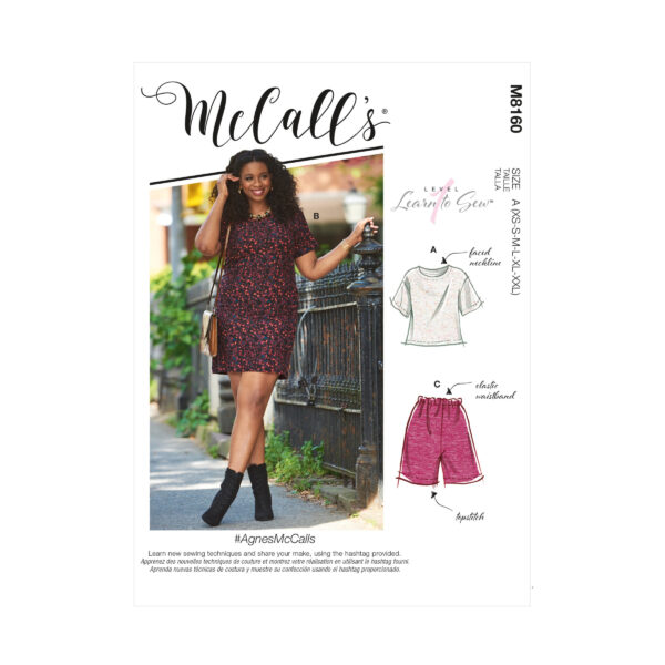 McCalls Schnittmuster M8160 - Kombination - Top - Kleid - Shorts - Hose
