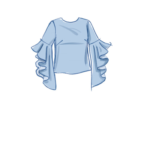 McCalls Schnittmuster M8161 - Top - Bluse - Oberteil - Ärmelvarianten – Bild 4