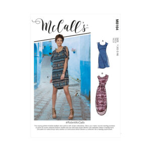 McCalls Schnittmuster M8164 - Kleid - Shirtkleider - Gürtel - Taschenvarianten