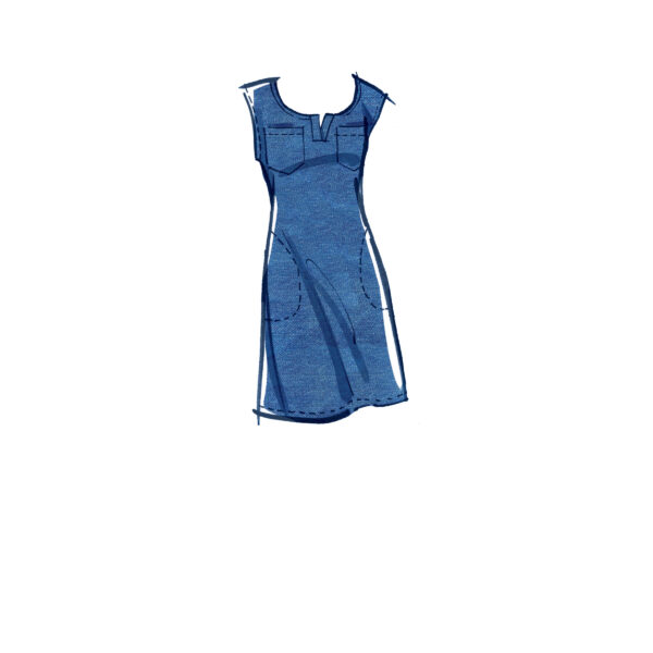 McCalls Schnittmuster M8164 - Kleid - Shirtkleider - Gürtel - Taschenvarianten – Bild 5