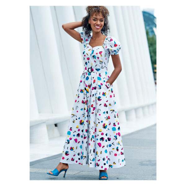 McCalls Schnittmuster M8177 - Luftiges Sommerkleid mit Knöpfen - 3 Varianten – Bild 2