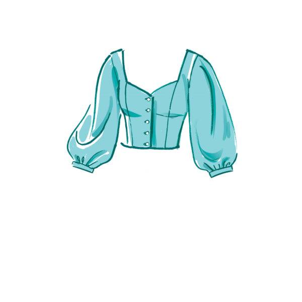 McCalls Schnittmuster M8181 - Bluse, Top - herzförmiger Ausschnitt - 3 Varianten – Bild 4