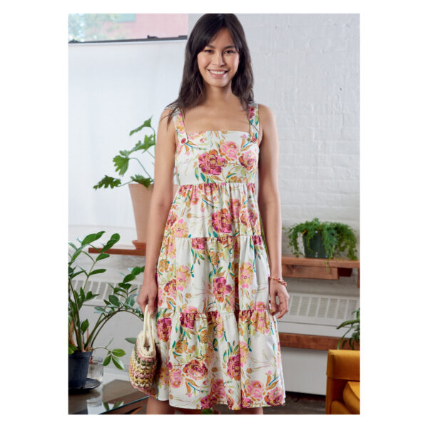 McCalls Schnittmuster M8193 - Sommerl. Schürzenkleid, Trägerkleid - Varianten – Bild 2