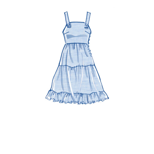 McCalls Schnittmuster M8193 - Sommerl. Schürzenkleid, Trägerkleid - Varianten – Bild 7