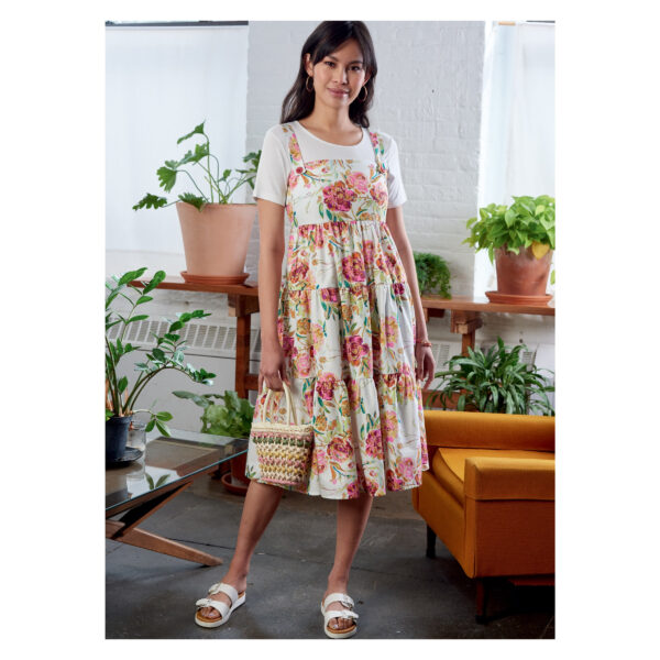 McCalls Schnittmuster M8193 - Sommerl. Schürzenkleid, Trägerkleid - Varianten – Bild 3