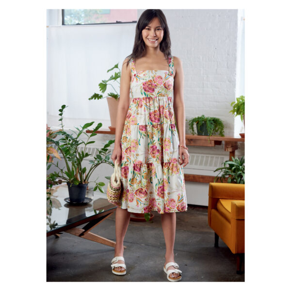 McCalls Schnittmuster M8193 - Sommerl. Schürzenkleid, Trägerkleid - Varianten – Bild 4